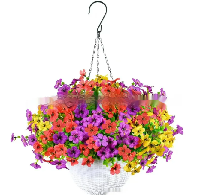 Violet Hanging Garden Basket