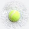 3D Tennis Car Decal for Unique Glass Decoration