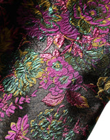 Dolce & Gabbana Multicolor Floral Jacquard Cropped Jacket