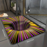 3D Swirl Illusion Non-Slip Area Rug for Home