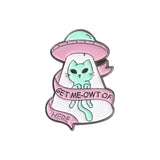Cartoon Jewelry Alien Spaceship Brooch Accessory