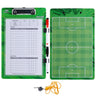 Soccer Clipboard for Coaches Dry Erase Clipboard Double Sided Lineup Coach Whiteboard with Whistle and Markers – Soccer Coaching Equipment Playbook Board Gear Coaching Tactics Board