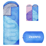 Sleeping Bags for Adults Kids - Camping Sleeping Bag for Girls Boys - Cold Weather Warm Sleeping Bag with Compression Bag for All Season - Compact Camping Gear