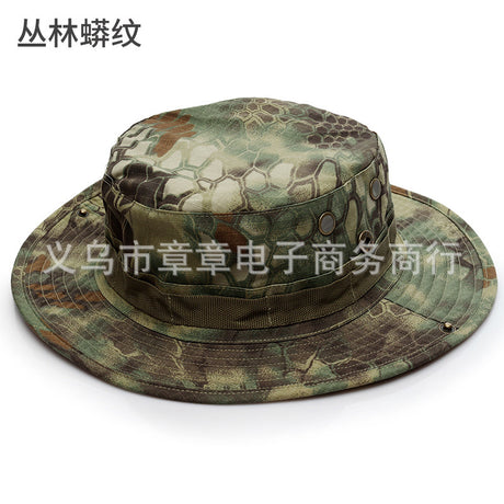 Camouflage Outdoor Round Brim Hat for Hiking