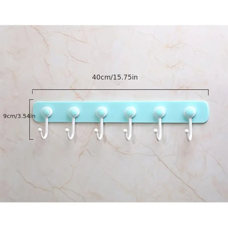 360° Rotating Kitchen Storage Rack with 6 Hooks