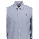 U.S. Polo Blue Striped Shirt - Men's