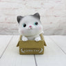 Cute Cat Resin Piggy Bank for Kids' Home Decor