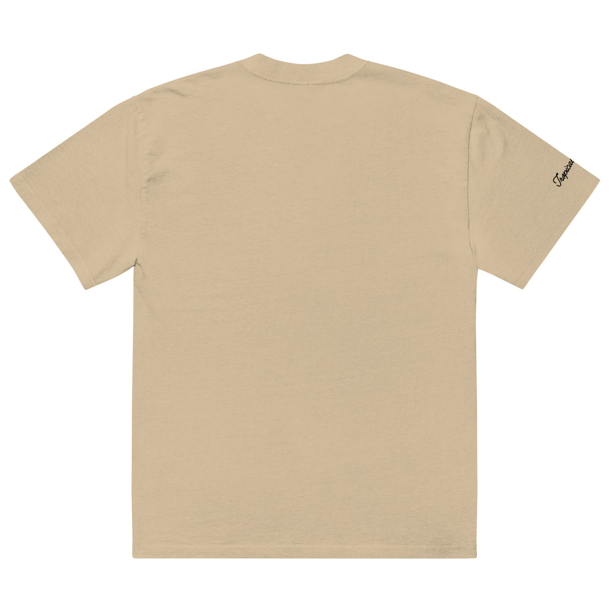 Oversized Tropical Seas Printed Faded T-shirt