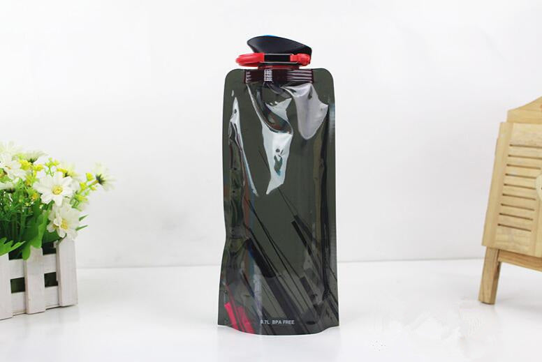 Outdoor Hydration Pack, Foldable Water Bottle