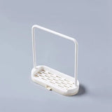 Kitchen Sponge Holder and Dishcloth Organizer Rack