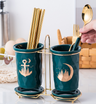 Wall-Mounted Chopstick Storage Rack for Kitchen