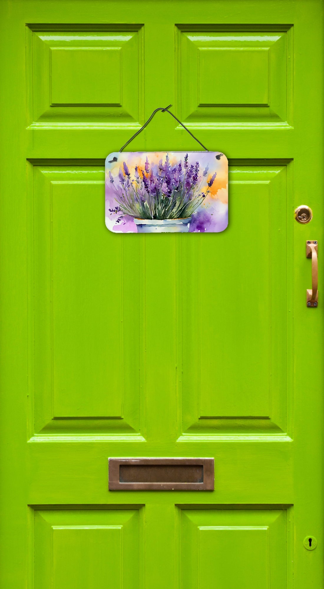 Lavender in Watercolor Wall or Door Hanging Prints