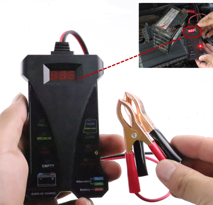 12V Battery Voltage Tester for Automotive Use
