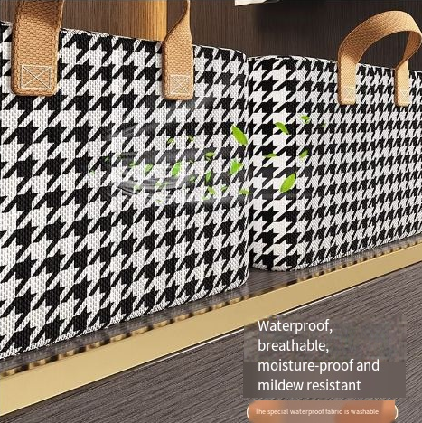 Checkered Pants Storage Box - Foldable Drawer Organizer