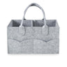 PandaEar Baby Diaper Caddy Organizer Portable Diaper Holder Organizer Nursery Storage Basket for Wipes & baby stuff Collapsible Baby Organizer with Divided Design (Grey)