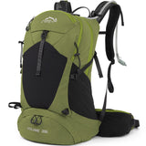 IX INOXTO Hiking Backpack35L Waterproof Hiking Daypack with 3L Water Bladder and Rain Cover Lightweight Travel Camping Backpack for Men Women (Dark Green)