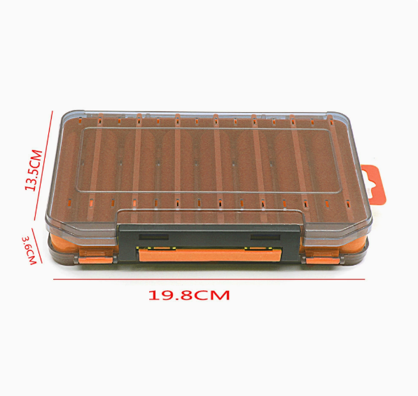 Dual-Sided Fishing Tackle Box