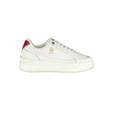 Tommy Hilfiger White Sneakers with Red Details - Women's