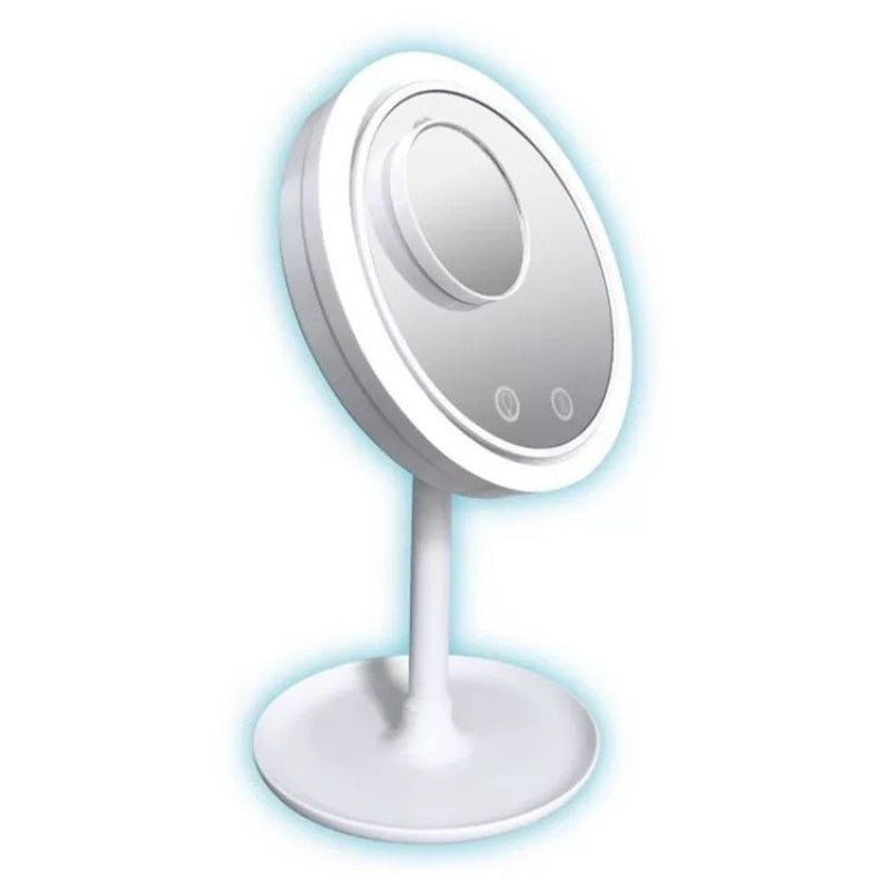 3-in-1 LED Makeup Mirror with Fan and Light