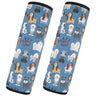 Cute Dogs Seat Belt Cover 2pcs Soft Car Seatbelt Covers for Kids Car Seat Belt Pads Cover Car Accessories for Adults Women Children Girls BoysM