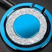 Phone Stand with Ring Holder and Powder Brush Accessory