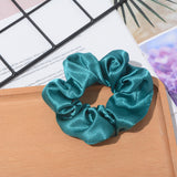 Solid Color Crystal Satin Hair Accessories for Women