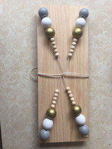 Nordic Style Wooden Macaron Bead Storage Board