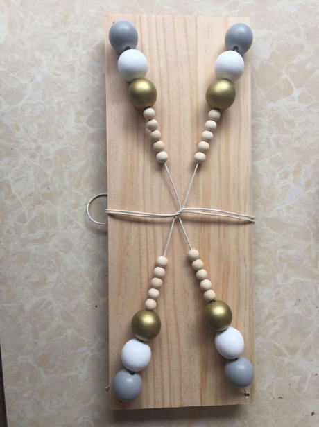 Nordic Style Wooden Macaron Bead Storage Board