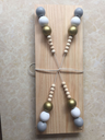 Nordic Style Wooden Macaron Bead Storage Board
