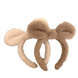 Plush Rabbit Ears Headband for Women - Cute Hair Accessory
