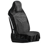 Tenorbass Car Seat Cover Waterproof Car Seat Cover Front Seats Sweat Towe Bucket Seat Covers Universal Protector for Sport Gym Beach Swimming 1 Pc Black