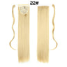 European American Long Straight Hair Velcro Ponytail