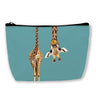 BUYIDUI Funny Giraffe Makeup Bag Cosmetic Bag for Women GirlsPortable Makeup Bags Travel Toiletry Bag Organizer