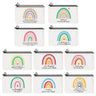 Reginary 20 Pieces Cosmetic Bag for Women Roomy Makeup Bags with Zipper Toiletry Bag Pouch Travel Packing Accessory Organizer Gifts 7 x 4.3 Inches(Employee)