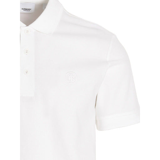 Burberry Polo Shirt Eddie White - Men's