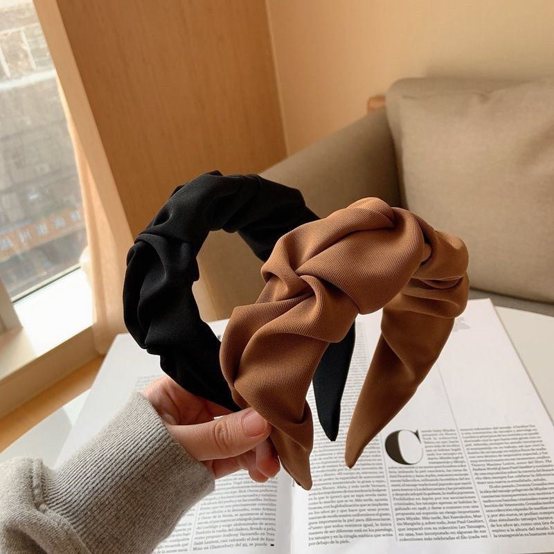 Wide Edge Cloth Hair Band for Women - Retro Style Accessory