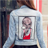 Short Denim Jacket, Fashionable Cartoon Outerwear