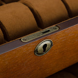 Wooden Double-Layer Locking Watch Box for Jewelry Display