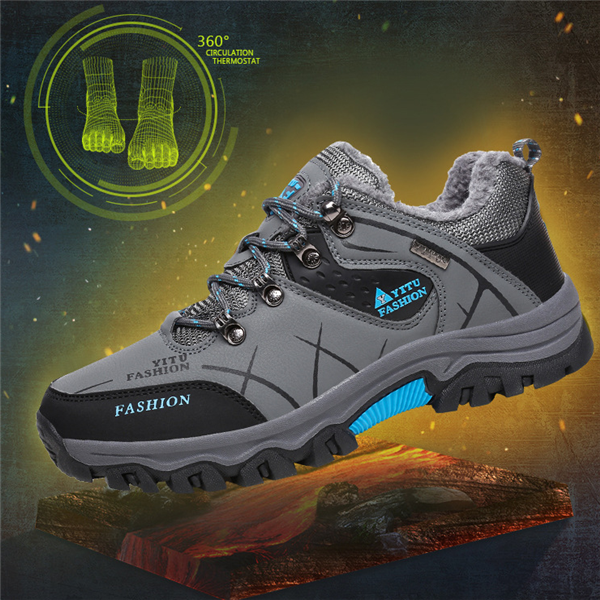 Men's High-Top Anti-Slip Hiking Shoes for Outdoors