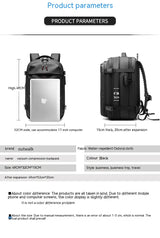 Multifunction Vacuum Compression Travel Backpack
