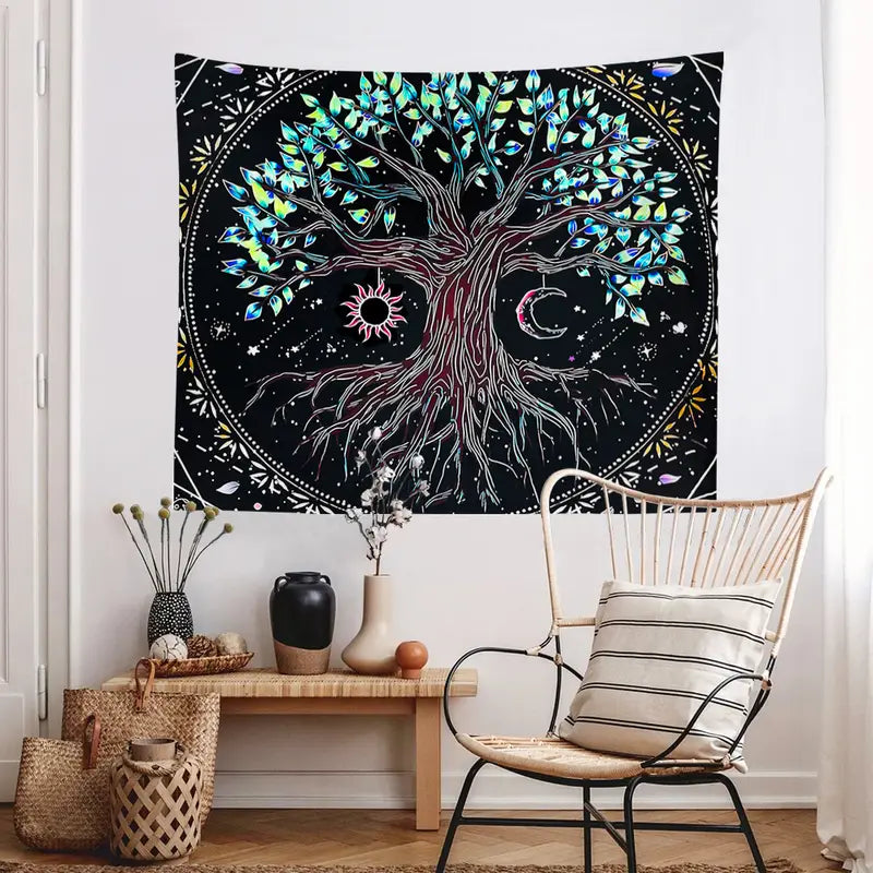 Tree of Life Tapestry Wall Hanging for Home Decor