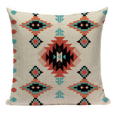 Bohemian Car Seat Cushion and Linen Pillow Cover