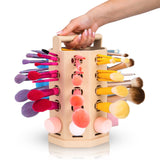 J.O.I. JUST OWN IT ARIA 2-IN-1 MakeUp Brush Drying Rack - Patented Large Capacity Portable Makeup Brush Dryer & Sponge Drying Stand Rack Dryer Organizer Holder Makeup Tools Holder with Carry Handle