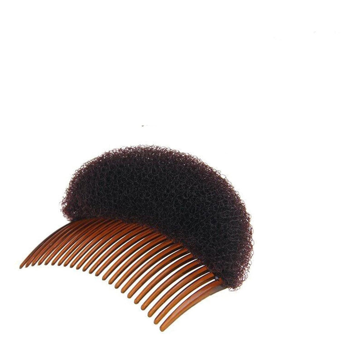 2Pcs Brown Women Lady Girls Soft Sponge Foam Hair Base Inserts Bump Up Hair Pads Hair Styling Clip Hair Comb Braid Tool Hair Styling Accessories Hair Styling Clip Stick Bun Maker Braid Tool