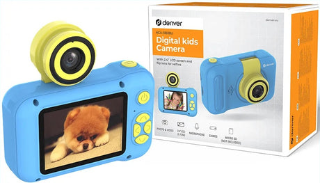 Denver Kids Photo Digital Camera 40MP with Flip Lens for Selfies KCA-1351BU Blue