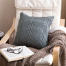 Chunky Knit Pillow Cover for Home Decor (No Insert)