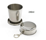 Collapsible Stainless Steel Travel Cup - Portable Design