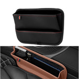 PU Leather Car Console Side Seat Gap Filler Organizer