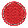 Creative Honeycomb Car Cup Holder Mat with Rhinestones