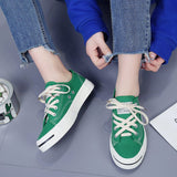 Korean Style Low-Top Cross Strap Canvas Shoes